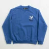 By Parra Wheel Chested Bird Crewneck Sweatshirt - Blue -FLATSPOT Sales by parra wheel chested bird crewneck sweatshirt blue 1