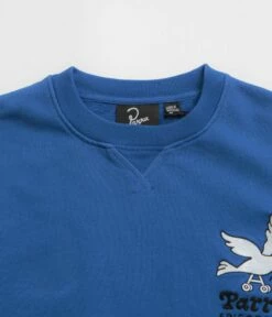 FLATSPOT Sales -FLATSPOT Sales by parra wheel chested bird crewneck sweatshirt blue 2