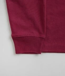 By Parra Wine And Books Long Sleeve T-Shirt - Beet Red -FLATSPOT Sales by parra wine and books long sleeve t shirt beet red 3