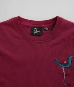 By Parra Wine And Books Long Sleeve T-Shirt - Beet Red -FLATSPOT Sales by parra wine and books long sleeve t shirt beet red 5