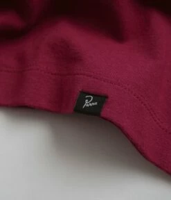 By Parra Wine And Books Long Sleeve T-Shirt - Beet Red -FLATSPOT Sales by parra wine and books long sleeve t shirt beet red 6