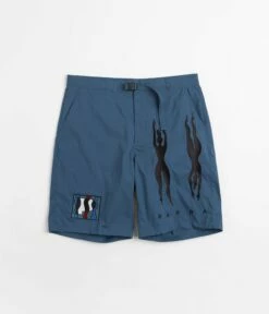 By Parra Zebra Striped P Shorts - Teal