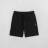 Carhartt American Script Sweat Shorts - Black -FLATSPOT Sales carhartt american script sweat shorts black 1