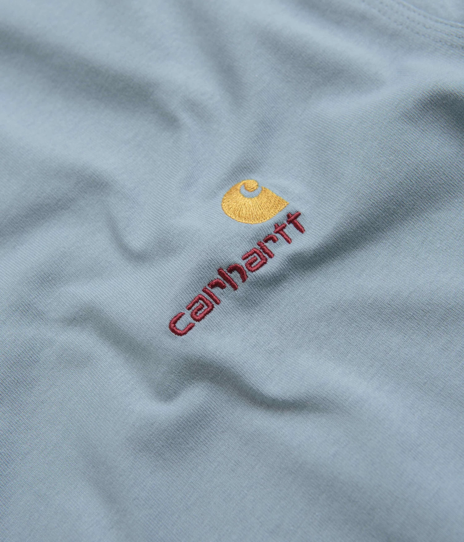 Carhartt American Script T-Shirt - Frosted Blue 4 Carhartt American Script T-Shirt - Frosted Blue - Image 2