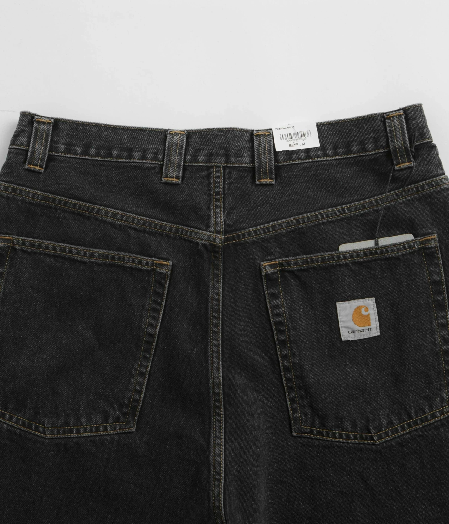 Carhartt Brandon Shorts - Black Stone Wash 10 Carhartt Brandon Shorts - Black Stone Wash - Image 8
