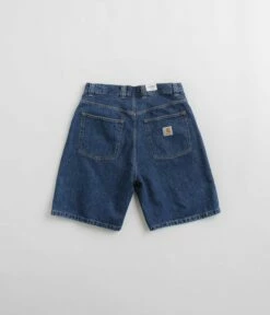 Carhartt Brandon Shorts - Blue Stone Washed -FLATSPOT Sales carhartt brandon shorts blue stone washed 3