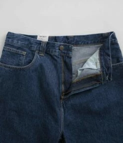 Carhartt Brandon Shorts - Blue Stone Washed -FLATSPOT Sales carhartt brandon shorts blue stone washed 5