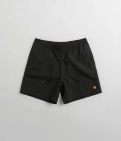 Carhartt Chase Swim Trunks - Black / Gold
