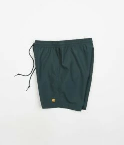 Carhartt Chase Swim Trunks - Botanic / Gold -FLATSPOT Sales carhartt chase swim trunks botanic gold 2