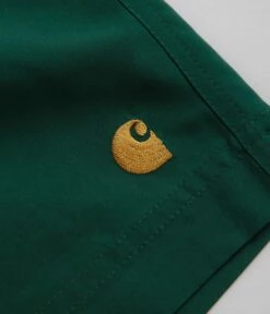 Carhartt Chase Swim Trunks - Chervil / Gold -FLATSPOT Sales carhartt chase swim trunks chervil gold 4