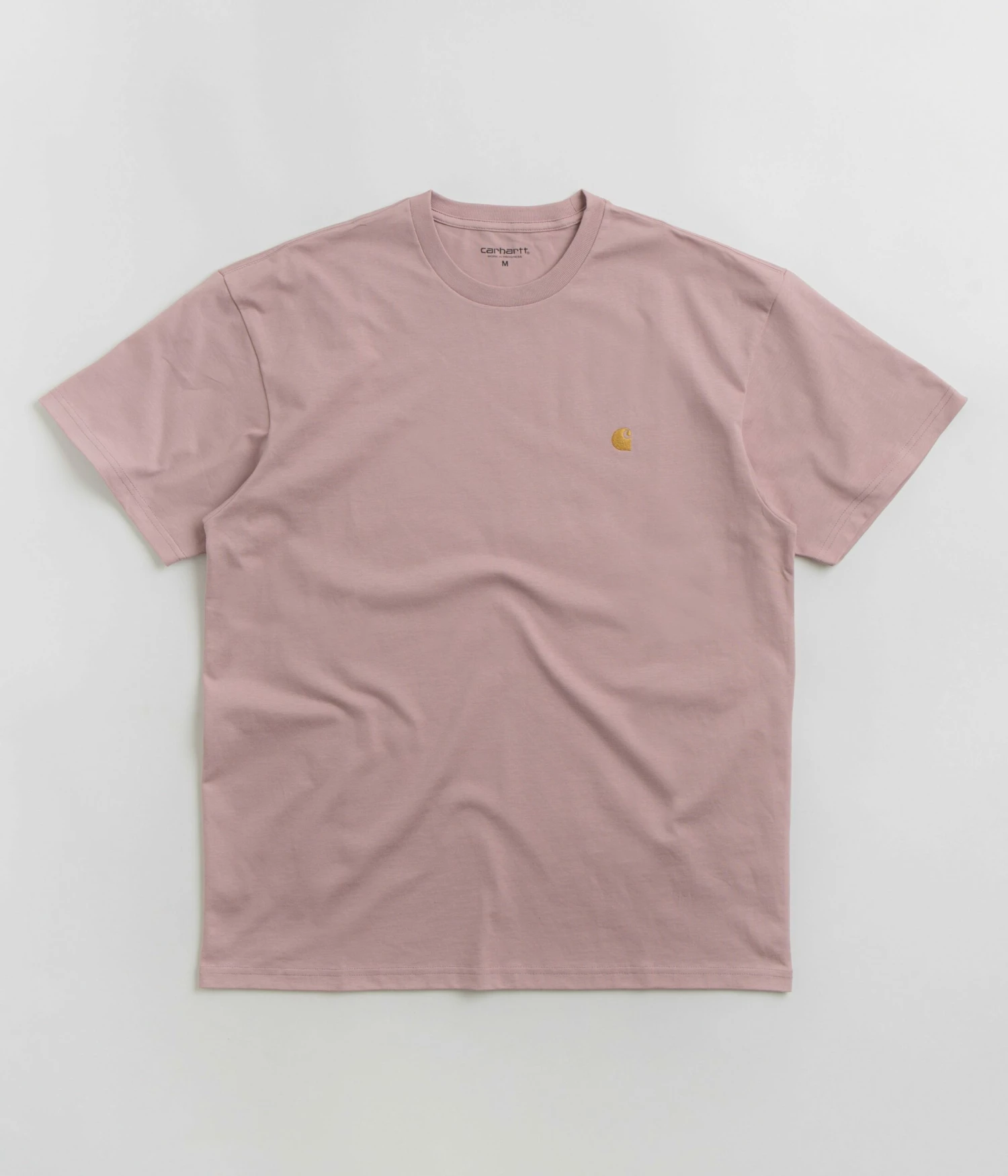 Carhartt Chase T-Shirt - Glassy Pink / Gold 3 Carhartt Chase T-Shirt - Glassy Pink / Gold