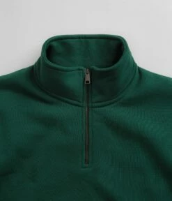 Carhartt Chase Zip Neck Sweatshirt - Chervil / Gold -FLATSPOT Sales carhartt chase zip neck sweatshirt chervil gold 3