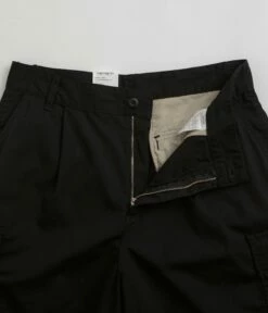 Carhartt Cole Cargo Shorts - Rinsed Black -FLATSPOT Sales carhartt cole cargo shorts rinsed black 5