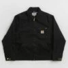 Carhartt Detroit Jacket - Black / Black / Aged Canvas -FLATSPOT Sales carhartt detroit jacket black black aged canvas 1