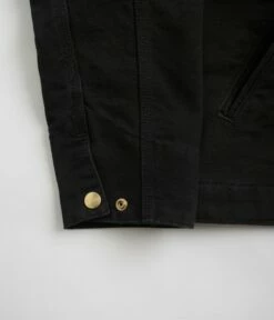 Carhartt Detroit Jacket - Black / Black / Aged Canvas -FLATSPOT Sales carhartt detroit jacket black black aged canvas 3