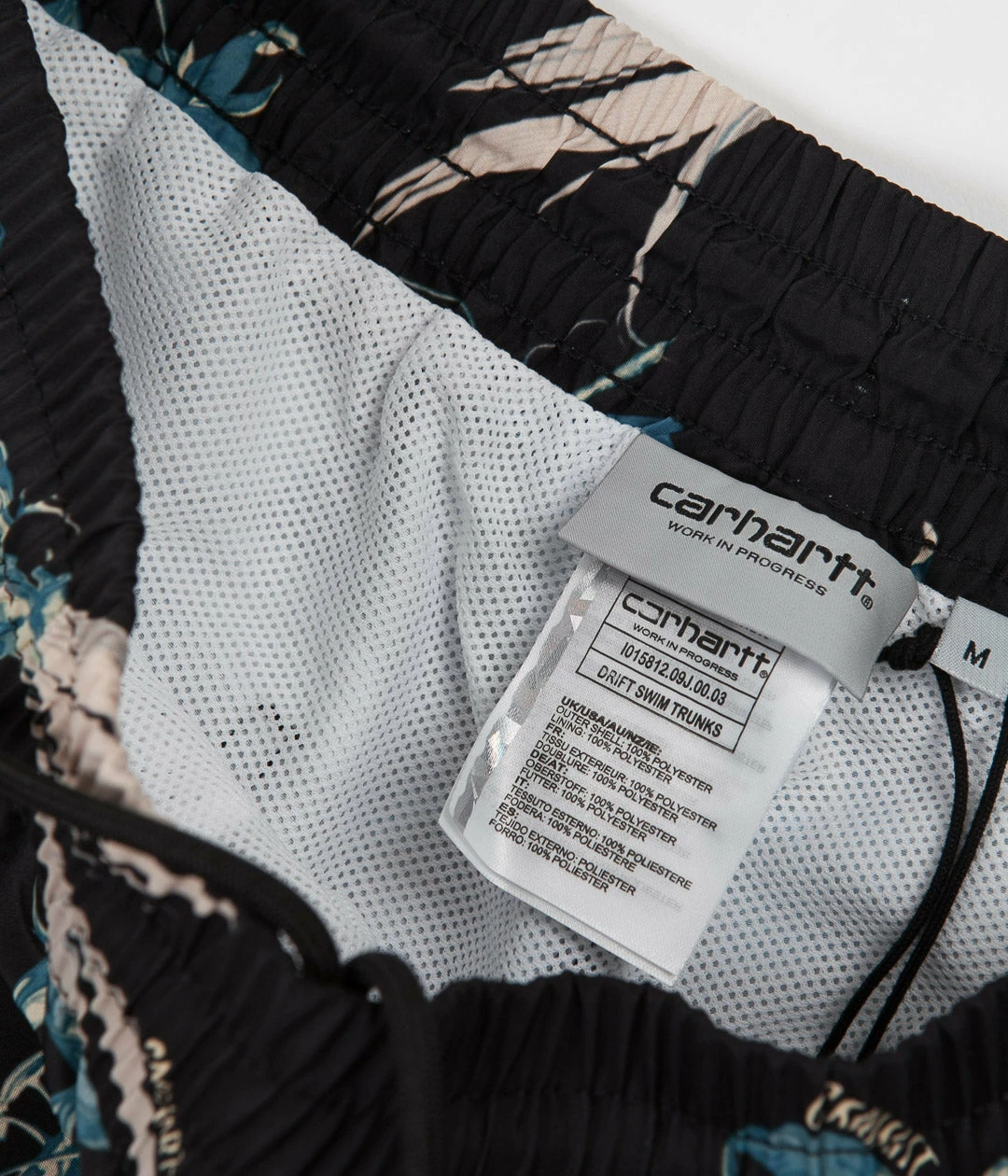 Carhartt Drift Swim Trunk - Hawaiian Floral Print / Black 5 Carhartt Drift Swim Trunk - Hawaiian Floral Print / Black - Image 3