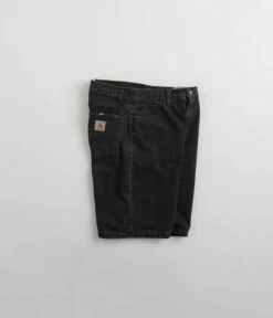Carhartt Landon Shorts - Black Stone Washed -FLATSPOT Sales carhartt landon shorts black stone washed 2