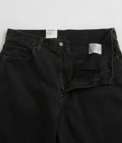 Carhartt Landon Shorts - Black Stone Washed -FLATSPOT Sales carhartt landon shorts black stone washed 6