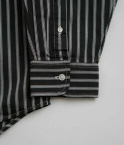 Carhartt Ligety Stripe Poplin Shirt - Black / Wax -FLATSPOT Sales carhartt ligety stripe poplin shirt black wax 5