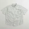 Carhartt Linus Stripe Poplin Short Sleeve Shirt - Park / White