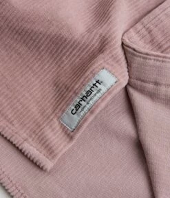 Carhartt Madison Cord Shirt - Glassy Pink / Black -FLATSPOT Sales carhartt madison cord shirt glassy pink black 4