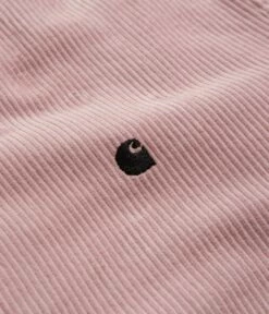 Carhartt Madison Cord Shirt - Glassy Pink / Black -FLATSPOT Sales carhartt madison cord shirt glassy pink black 5