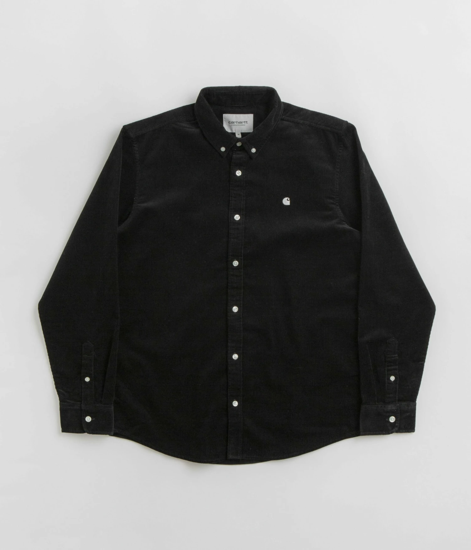 Carhartt Madison Fine Cord Shirt - Black / Wax 3 Carhartt Madison Fine Cord Shirt - Black / Wax