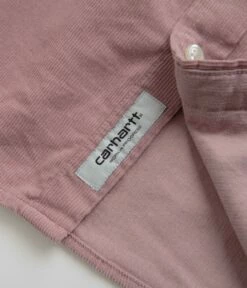 Carhartt Madison Fine Cord Shirt - Glassy Pink / Wax -FLATSPOT Sales carhartt madison fine cord shirt glassy pink wax 4