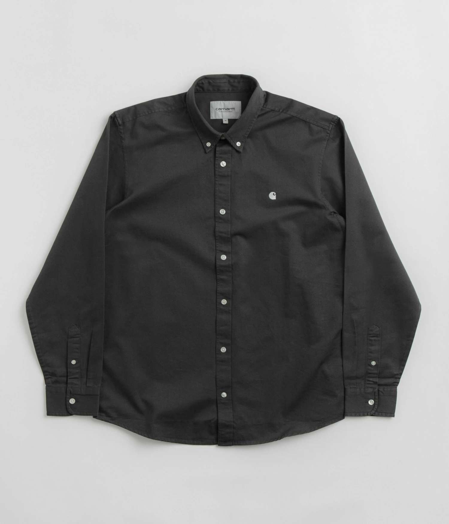 Carhartt Madison Shirt - Charcoal / White 3 Carhartt Madison Shirt - Charcoal / White