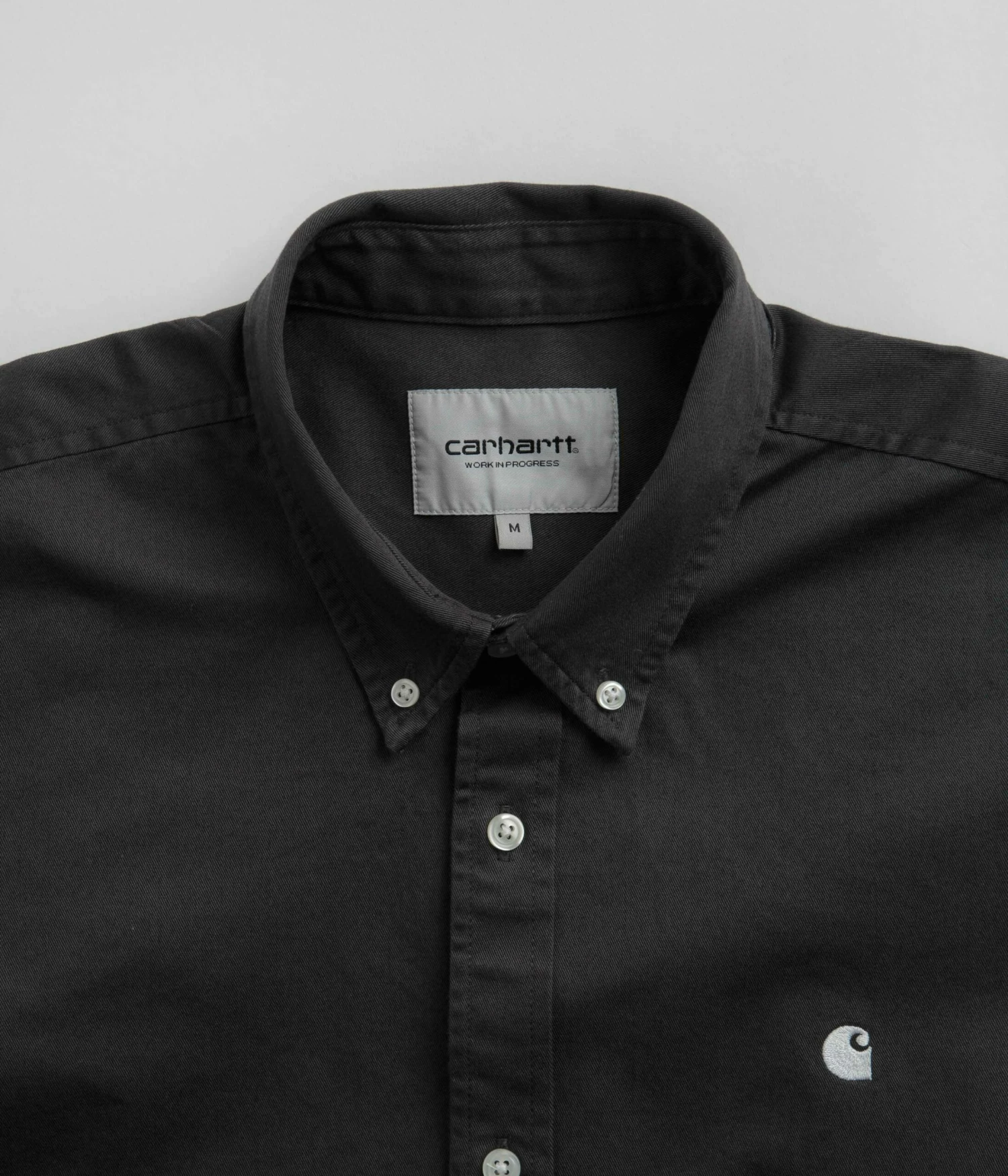 Carhartt Madison Shirt - Charcoal / White 6 Carhartt Madison Shirt - Charcoal / White - Image 4