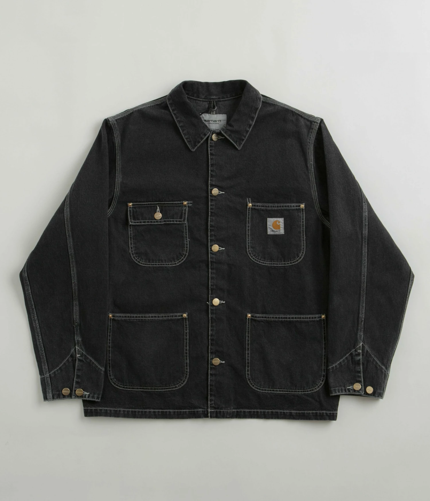 Carhartt OG Chore Coat - Heavy Stone Washed Black 3 Carhartt OG Chore Coat - Heavy Stone Washed Black