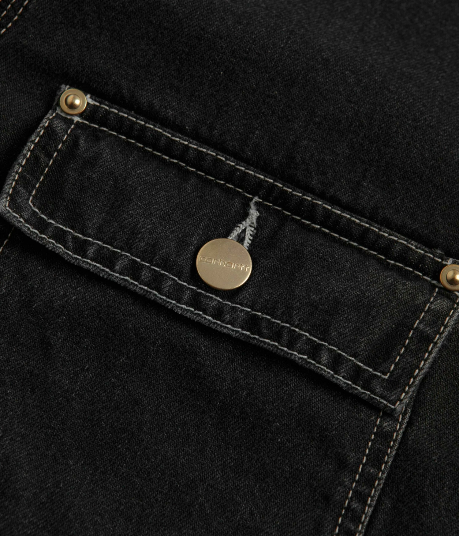Carhartt OG Chore Coat - Heavy Stone Washed Black 7 Carhartt OG Chore Coat - Heavy Stone Washed Black - Image 5