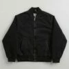 Carhartt Paxon Bomber Jacket - Black / Black -FLATSPOT Sales carhartt paxon bomber jacket black black 1