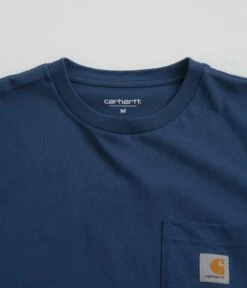 Carhartt Pocket T-Shirt - Elder / White -FLATSPOT Sales carhartt pocket t shirt elder white 2