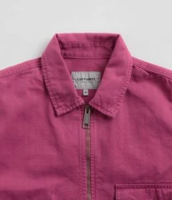 Carhartt Rainer Shirt Jacket - Magenta / Gold -FLATSPOT Sales carhartt rainer shirt jacket magenta gold 5