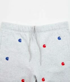 Carhartt Seek Sweat Shorts - Ash Heather -FLATSPOT Sales carhartt seek sweat shorts ash heather 4