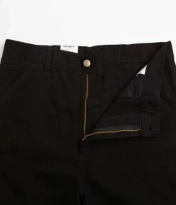 Carhartt Single Knee Shorts - Black Rinsed -FLATSPOT Sales carhartt single knee shorts black rinsed 4