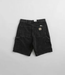 Carhartt Single Knee Shorts - Black Stone Washed 12 Carhartt Single Knee Shorts - Black Stone Washed -FLATSPOT Sales carhartt single knee shorts black stone washed 3