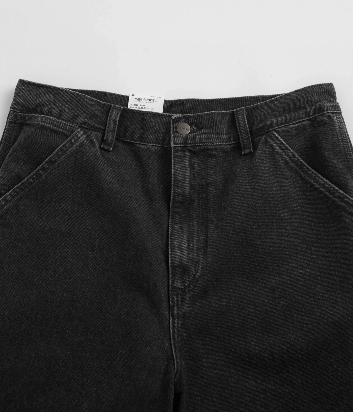 Carhartt Single Knee Shorts - Black Stone Washed 6 Carhartt Single Knee Shorts - Black Stone Washed - Image 4