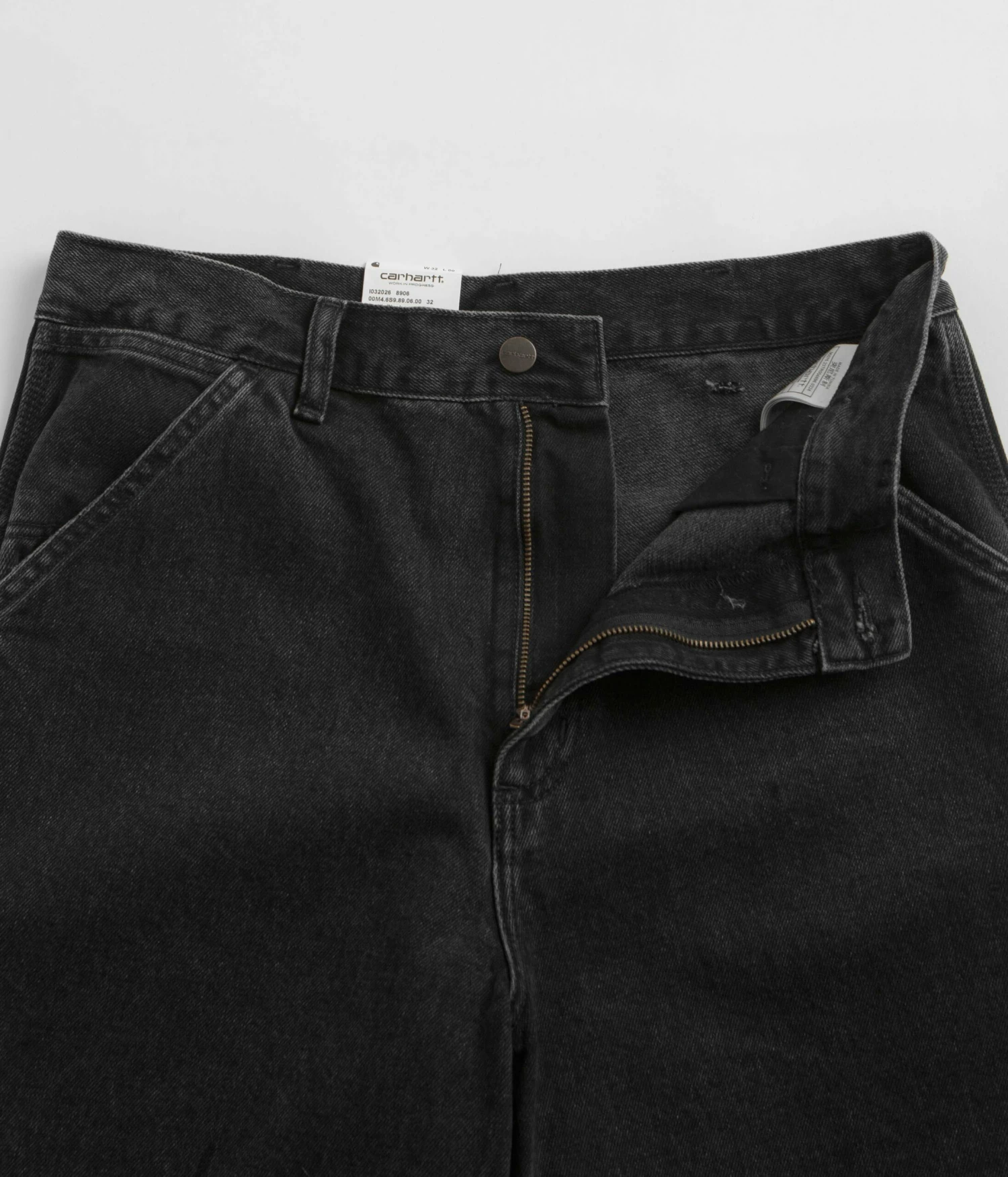 Carhartt Single Knee Shorts - Black Stone Washed 8 Carhartt Single Knee Shorts - Black Stone Washed - Image 6
