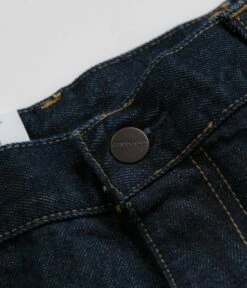 Carhartt Single Knee Shorts - Rinsed Blue -FLATSPOT Sales carhartt single knee shorts rinsed blue 5