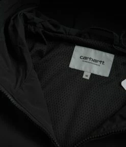 Carhartt Summer Windbreaker Pullover Jacket - Black / White -FLATSPOT Sales carhartt summer windbreaker pullover jacket black white 3