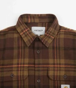 Carhartt Wallace Shirt - Wallace Check / Ale -FLATSPOT Sales carhartt wallace shirt wallace check ale 4