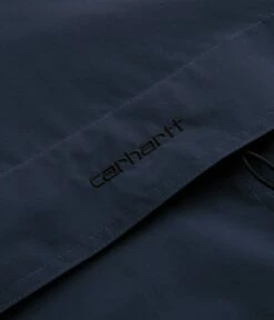 Carhartt Windbreaker Pullover Jacket - Blue / Black -FLATSPOT Sales carhartt windbreaker pullover jacket blue black 3
