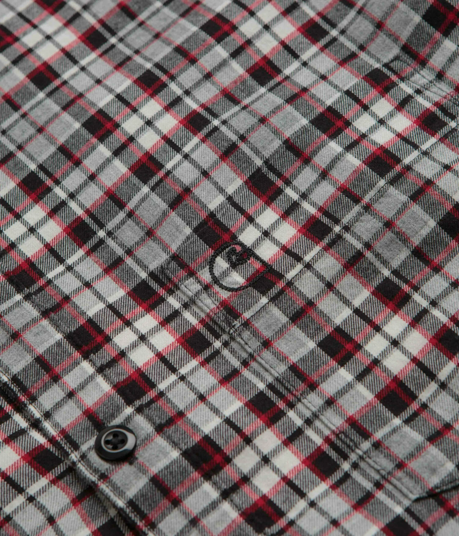 Carhartt Yuma Shirt Twill Flannel Shirt - Grey Heather 5 Carhartt Yuma Shirt Twill Flannel Shirt - Grey Heather - Image 3