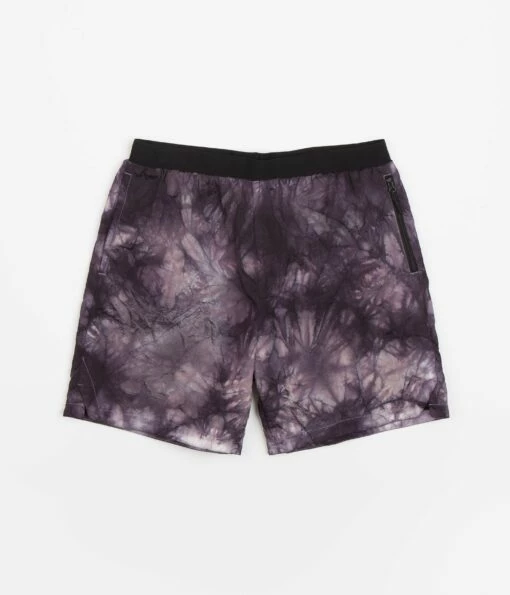 Carrier Goods Tie Dye Trail Runner Shorts - Purple -FLATSPOT Sales carrier goods tie dye trail runner shorts purple 1