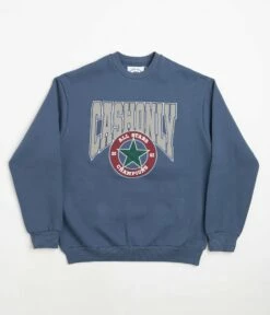 Cash Only All Star Applique Crewneck Sweatshirt - Slate