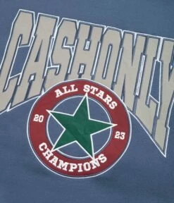 Cash Only All Star Applique Crewneck Sweatshirt - Slate -FLATSPOT Sales cash only all star applique crewneck sweatshirt slate 3