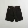 Cash Only Logo Denim Shorts - Washed Black -FLATSPOT Sales cash only logo denim shorts washed black 1