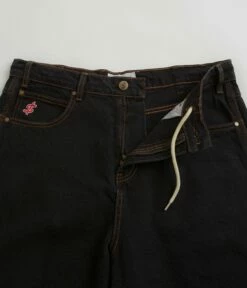 Cash Only Logo Denim Shorts - Washed Black -FLATSPOT Sales cash only logo denim shorts washed black 7